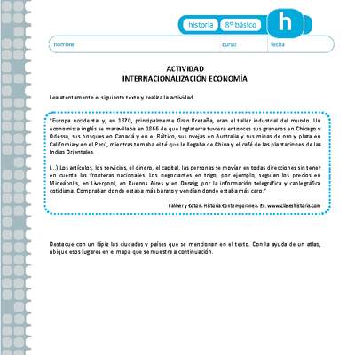 Internacionalización de la economía Internacionalización de la economía