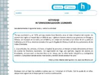 Internacionalización de la economía Internacionalización de la economía