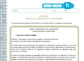 El Estado, la Constitución y las personas El Estado, la Constitución y las personas
