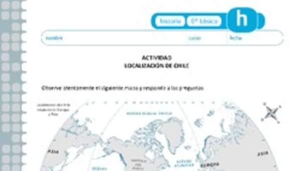 Localización de Chile Localización de Chile