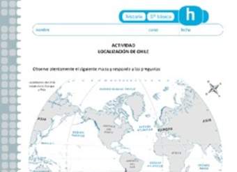 Localización de Chile Localización de Chile