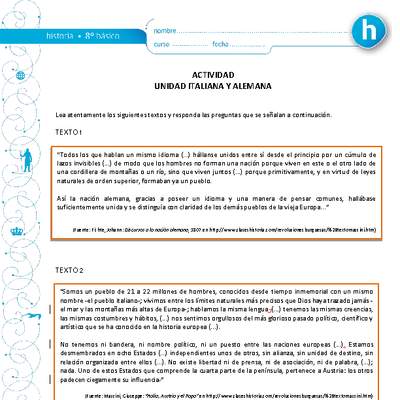 Unidad italiana y alemana Unidad italiana y alemana