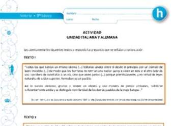 Unidad italiana y alemana Unidad italiana y alemana