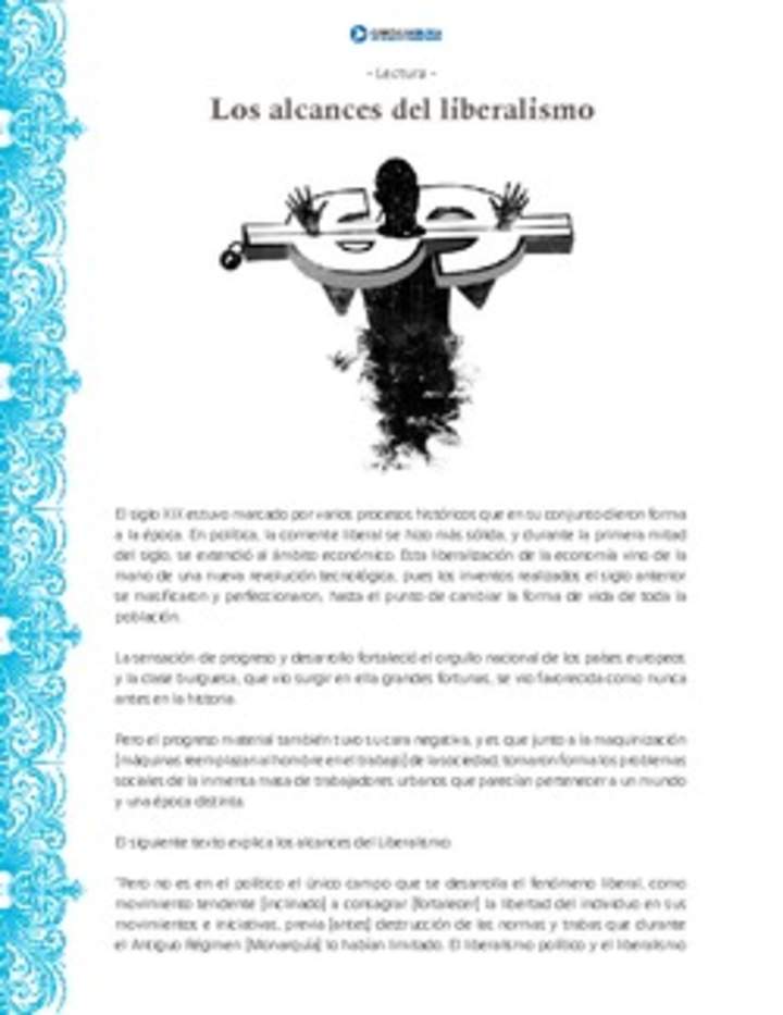 Los alcances del liberalismo Los alcances del liberalismo