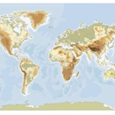 Planisferio físico Planisferio físico
