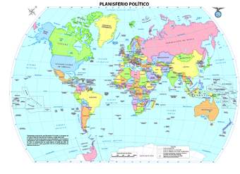 Planisferio político Planisferio político