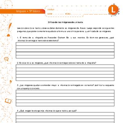 Crítica de las imágenes de un texto Crítica de las imágenes de un texto