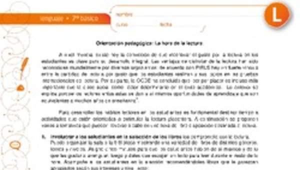 La hora de la lectura La hora de la lectura