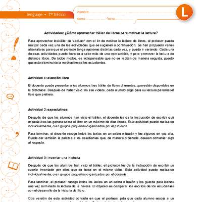 ¿Cómo aprovechar trailer de libros para motivar la lectura? ¿Cómo aprovechar trailer de libros para motivar la lectura?