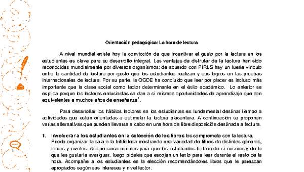 La hora de la lectura La hora de la lectura