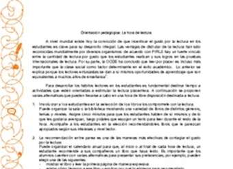 La hora de la lectura La hora de la lectura