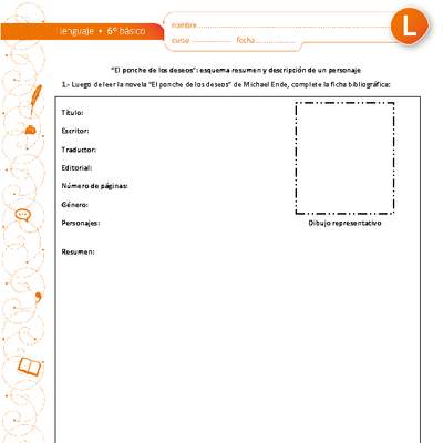 "El ponche de los deseos": esquema resumen y descripción de un personaje "El ponche de los deseos": esquema resumen y descripción de un personaje