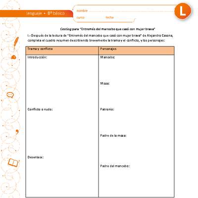 Casting para "Entremés del mancebo que casó con mujer brava" Casting para "Entremés del mancebo que casó con mujer brava"