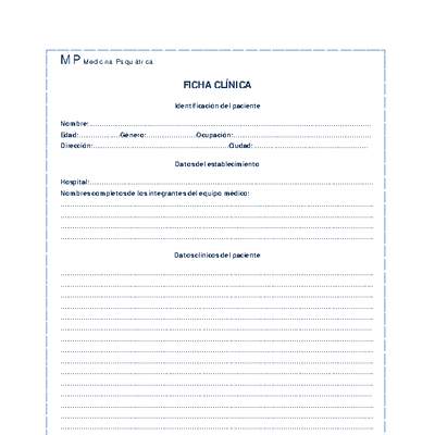 Ficha clínica de Dr. Jekyll Ficha clínica de Dr. Jekyll