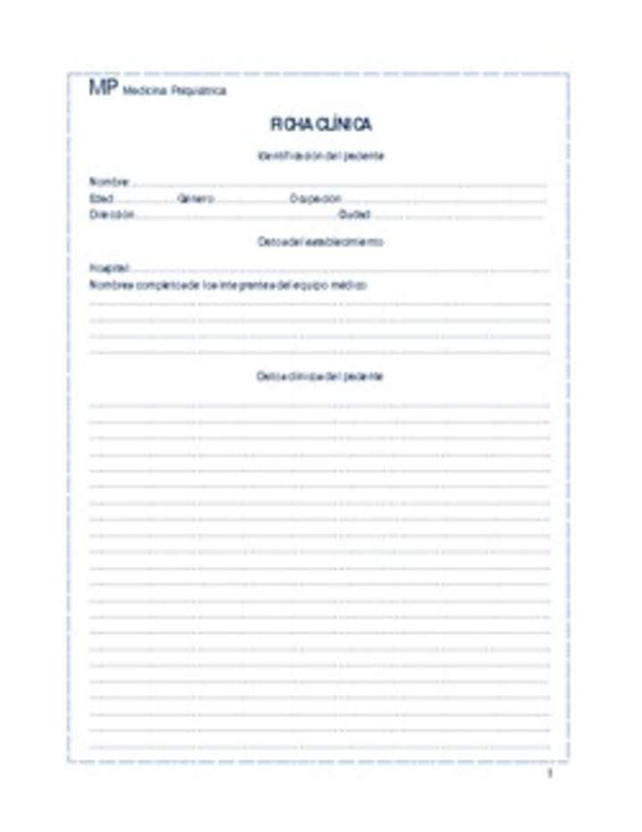 Ficha clínica de Dr. Jekyll Ficha clínica de Dr. Jekyll