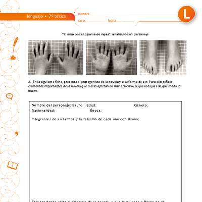 "El niño del piyama de rayas": análisis de un personaje "El niño del piyama de rayas": análisis de un personaje