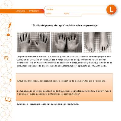 "El niño del piyama de rayas": opinión sobre un personaje "El niño del piyama de rayas": opinión sobre un personaje