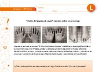 "El niño del piyama de rayas": opinión sobre un personaje "El niño del piyama de rayas": opinión sobre un personaje