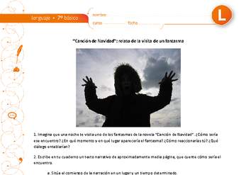 "Canción de Navidad": relato de la visita de un fantasma "Canción de Navidad": relato de la visita de un fantasma