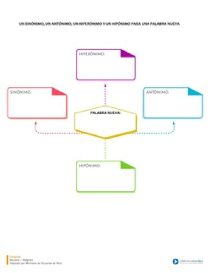 Sinónimo, antónimo, hiperónimo e hipónimo para una palabra nueva Sinónimo, antónimo, hiperónimo e hipónimo para una palabra nueva