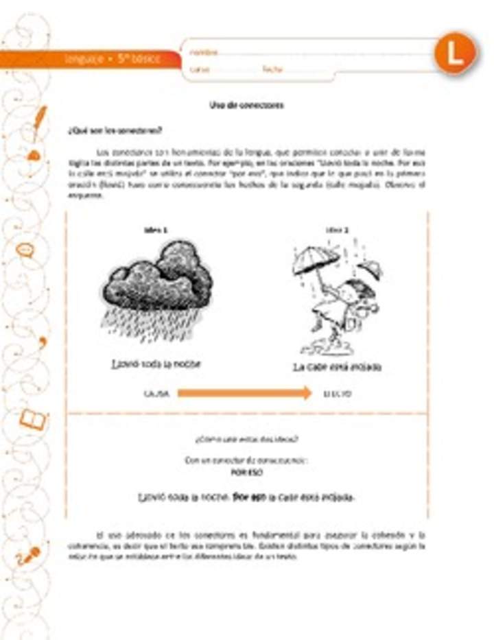 Uso de conectores Uso de conectores