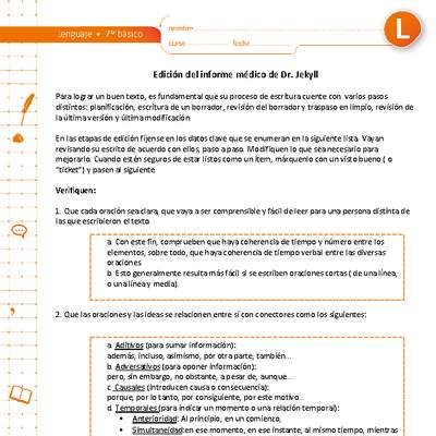 Edición del informe médico de Dr. Jekyll Edición del informe médico de Dr. Jekyll