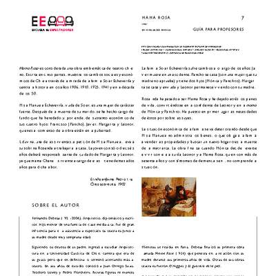Mama Rosa: guía para profesores Mama Rosa: guía para profesores