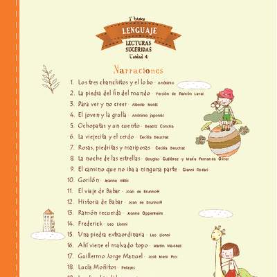 Lecturas sugeridas para la unidad: narraciones Lecturas sugeridas para la unidad: narraciones