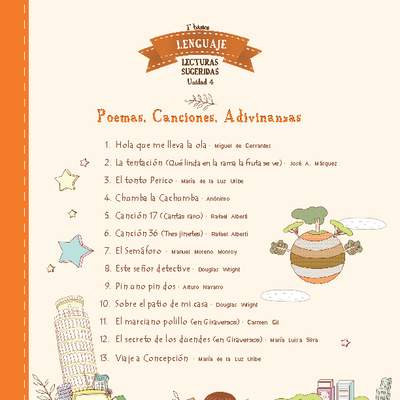 Lecturas sugeridas para la unidad: poemas Lecturas sugeridas para la unidad: poemas