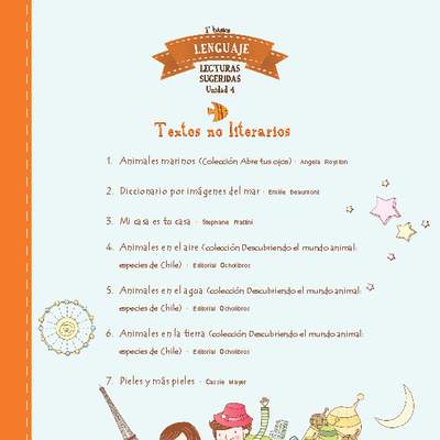 Lecturas sugeridas para la unidad: textos no literarios Lecturas sugeridas para la unidad: textos no literarios