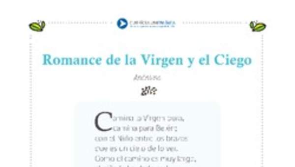 Romance de la virgen y el ciego Romance de la virgen y el ciego