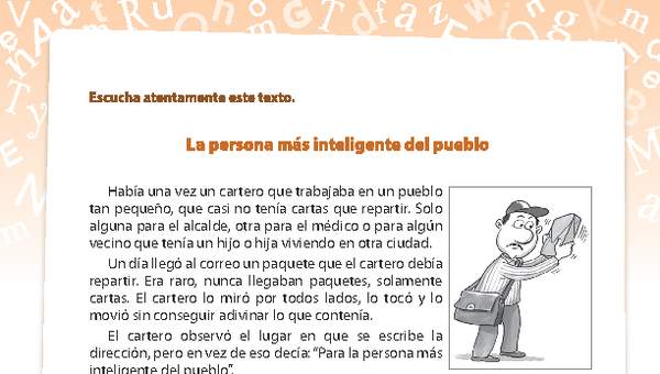 La persona más inteligente del pueblo La persona más inteligente del pueblo