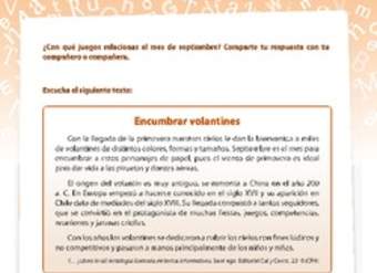 Texto informativo elevar volantines Texto informativo elevar volantines