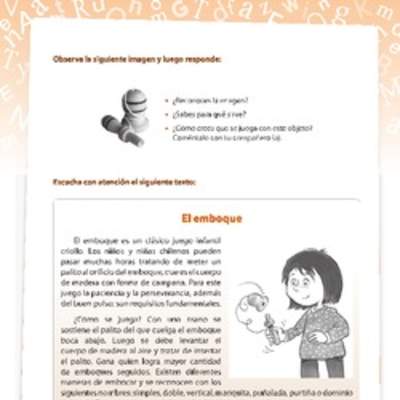 Texto informativo el emboque Texto informativo el emboque