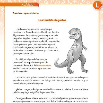 Representación de dinosaurios Representación de dinosaurios