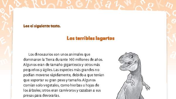 Investigación dinosaurio Investigación dinosaurio