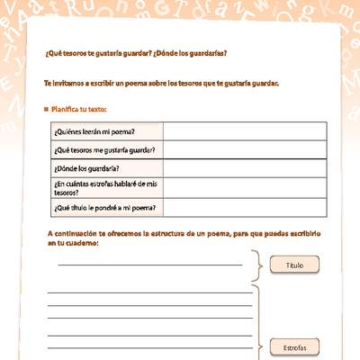 Escritura de un poema Escritura de un poema