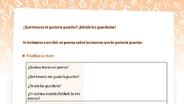 Escritura de un poema Escritura de un poema