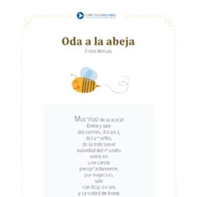 Oda a la abeja Oda a la abeja