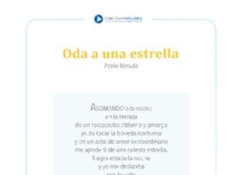 Oda a una estrella Oda a una estrella
