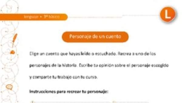 Personaje de un cuento Personaje de un cuento