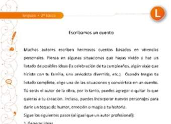 Escribamos un cuento Escribamos un cuento