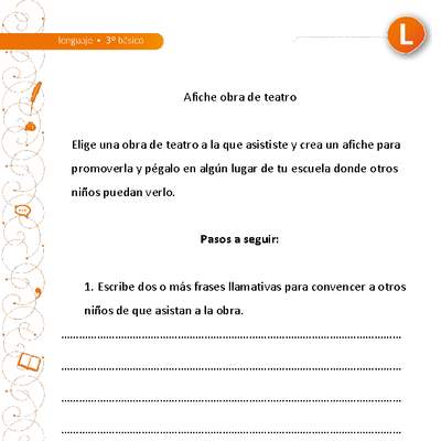 Afiche obra de teatro Afiche obra de teatro