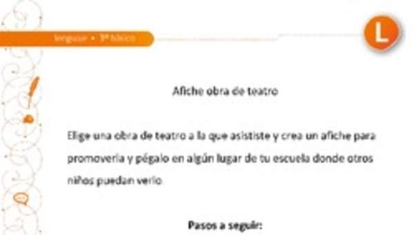 Afiche obra de teatro Afiche obra de teatro