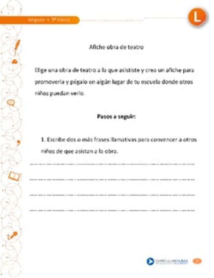 Afiche obra de teatro Afiche obra de teatro