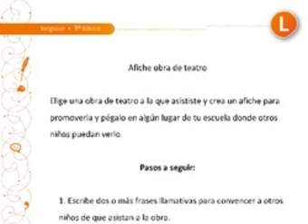 Afiche obra de teatro Afiche obra de teatro