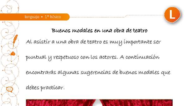 Buenos modales en una obra de teatro Buenos modales en una obra de teatro