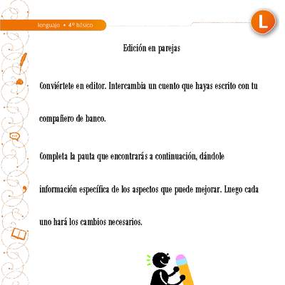 Edición en parejas Edición en parejas