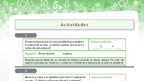 Resolución de problemas de mitades y dobles Resolución de problemas de mitades y dobles