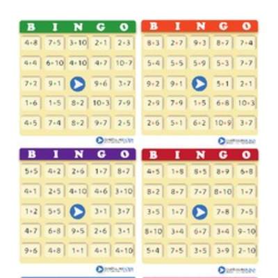 Juego: bingo compuesto de adiciones (I) Juego: bingo compuesto de adiciones (I)